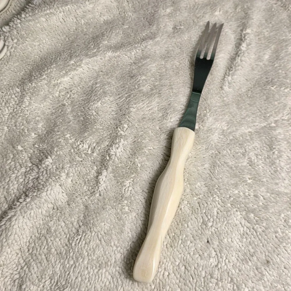 Cutco Table Tuning Fork 1726 KC Cream Pearl Handle Stainless Steel USA